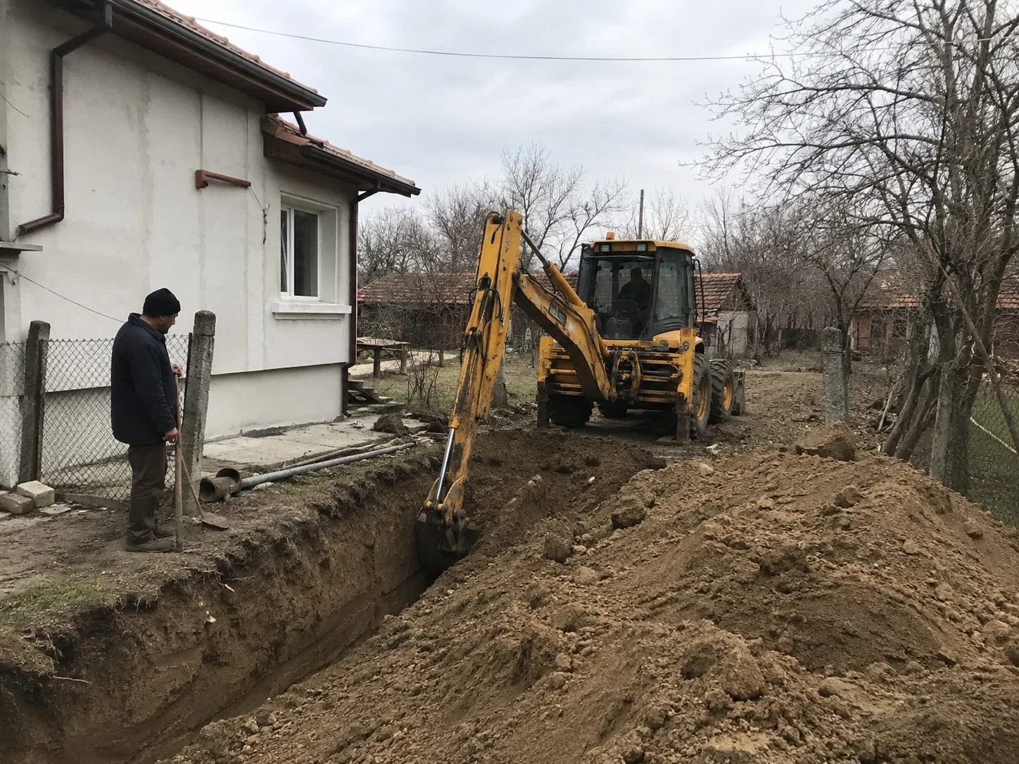 Услуги с комбиниран багер